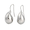 Teardrop Brass Dangle Earrings for Women EJEW-D280-01P-1