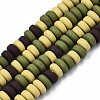 Handmade Polymer Clay Beads Strands CLAY-N008-008W-2