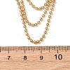 304 Stainless Steel Ball Chain Multi Layered Necklaces for Women NJEW-G194-02G-5