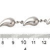 304 Stainless Steel Teardrop Link Chains CHS-G037-02P-2