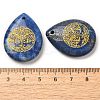 Natural Lapis Lazuli Drop Pendants G-C158-01K-3