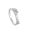 Word Blessed Stainless Steel Finger Rings for Women WG5CA7C-02-2