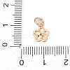 Brass Micro Pave Cubic Zirconia Charms KK-Q096-03B-G-3