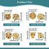96Pcs 12 Style Zinc Alloy Beads FIND-AR0003-65-2