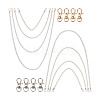 8Pcs 8 Styles White Acrylic Round Beads Bag Handles FIND-TA0001-40-1