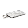 Non-Tarnish 304 Stainless Steel Pendants STAS-K216-48J-P-3