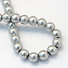 Baking Painted Pearlized Glass Pearl Round Bead Strands X-HY-Q003-4mm-34-4