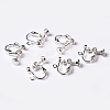 Brass Screw Clip Earring Converter EC143-S-4