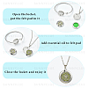 1Pc Stainless Steel Open Cuff Bangles & 1Pc Stainless Steel Pendant Neclace AJEW-SC0004-06D-6