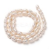 Natural Cultured Freshwater Pearl Beads Strands X-PEAR-J005-60-3