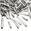 70Pcs 7 Styles Iron Flat Alligator Hair Clip Findings IFIN-TA0001-69-4