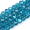 Electroplate Glass Beads Strands EGLA-A034-T1mm-L25-1
