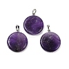 Natural Amethyst Pendants G-A259-04P-07-1