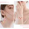 70Pcs 7 Colors Transparent Spray Painted Glass Charms GLAA-SC0001-91-5