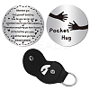 2Pcs 2 Style PU Leather Guitar Clip AJEW-CN0001-21D-1