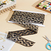 5 Yards Polyester Embroidery Lace Ribbon with Paillette OCOR-LP0003-09A-1