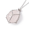 Crystal Holder Cage Necklace NJEW-JN04585-3