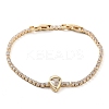 Golden Brass Link Bracelet BJEW-C055-05D-G-1