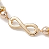 Infinity 304 Stainless Steel Link Bracelets BJEW-JB12799-01-3