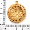 Religion Golden Tone 304 Stainless Steel Pendants STAS-K289-01G-13-3