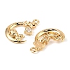 Brass Micro Pave Cubic Zirconia Pendants KK-C155-19G-03-2