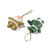 6Pcs 6 Colors Christmas Santa Claus Foam Pendant Decorations HJEW-A011-01-3