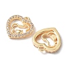 Rack Plating Brass Micro Pave Cubic Zirconia Pendants KK-K333-84G-2