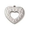 Non-Tarnish 304 Stainless Steel Pendants STAS-Q301-19P-1