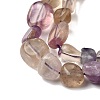 Natural Purple Fluorite Beads Strands G-D321-A02-4