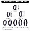 8Pcs 8 Size 304 Stainless Steel Simple Plain Band Finger Rings for Women RJEW-UN0001-20-3