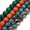 Dyed Synthetic Malachite Beads Strands GG-CBA6382-A03-12mm-1