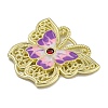 Rack Plating Alloy Enamel Pendants PALLOY-F312-47G-02-2