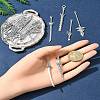 60Pcs 6 Styles Tibetan Style Alloy Big Pendants TIBEP-FS0001-25-9