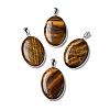 Natural Tiger Eye Pendants G-M415-01P-05-1