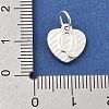 925 Sterling Silver Heart with Capital Letter Charms STER-S009-13Q-S-3