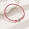 AB Color Glass & Alloy Beaded Anklets for Women HD5357-6-1
