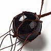 Natural Amethyst Round Pendant Decorations G-G997-A05-3