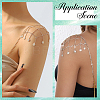 2Pcs Iron Rhinestone Sexy Shoulder Bra Body Chain FIND-GF0006-74B-5