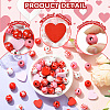 120pcs DIY Valentine's Day Pendant Decoration Making Kit DIY-CJ0002-28-3