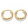 201 Stainless Steel Huggie Hoop Earrings STAS-S079-162C-G-2