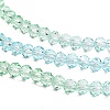 Transparent Painted Glass Beads Strands X1-DGLA-A034-T4mm-A16-4