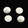 Pearlized Plated Opaque Glass Cabochons PORC-S801-7mm-M-2