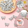 30Pcs Hollowe Tibetan Style Alloy Pendants FIND-YW0008-24-4