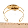 Shell Shape 304 Stainless Steel Enamel Cuff Bangles for Women BJEW-A049-04A-G-5