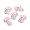 Opaque Resin Pendants RESI-J023-14B-3