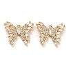 Brass Micro Cubic Zirconia Pendants KK-Q789-25G-1