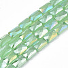 Electroplate Glass Beads Strands EGLA-N002-25-E01-1