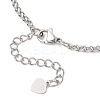 304 Stainless Steel Wheat Chain Bracelet Making AJEW-JB01473-4