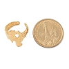 Irregular 304 Stainless Steel Open Cuff Rings for Unisex RJEW-Q003-01G-3
