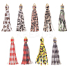 9pcs 9 colors PU Imitation Leather Tassel Pendants FIND-WR0005-86-1